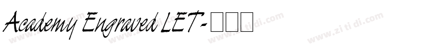 Academy Engraved LET字体转换